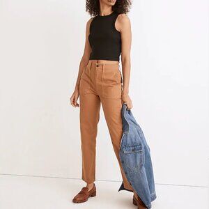 Madewell - The Perfect Vintage Straight Workwear Pant Size 27 Petite